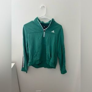 Green Adidas zip up
